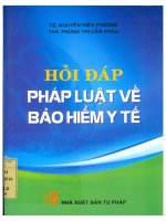 Hỏi đáp pháp luật về bảo hiểm y tế - Nguyễn Hiền Phương, Phùng Thị Cẩm Châu