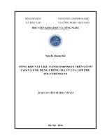 Tổng hợp vật liệu nanocomposite trên cơ sở CeO2 và ứng dụng chống tia UV của lớp phủ polyurethane