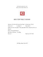 bài tập thực hành cấu trúc dữ liệu giải thuật