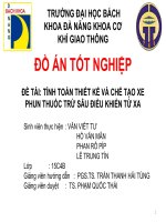 slide thuyết trình đề tài tính toán thiết kế và chế tạo xe phun thuốc trừ sâu điều khiển từ xa