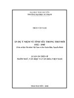 ẨN DỤ Ý NIỆM VỀ TÌNH YÊU TRONG THƠ MỚI 1932 - 1945 (TRÊN CỨ LIỆU THI NHÂN VIỆT NAM VÀ THƠ XUÂN DIỆU, NGUYỄN BÍNH) ĐIỂM CAO
