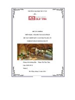 đồ án nhóm tranh tài giải pháp đè tài thiết kế và xây dựng dự án forest space restaurant