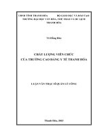 Chất Lượng Viên Chức Của Trường Cao Đẳng Y Tế Thanh Hóa.pdf