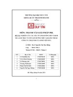 nghiên cứu các yếu tố ảnh hưởng đến ý định mua sắm trực tuyến sáp dưỡng môi vaseline thuộc công ty unilever của sinh viên dtu