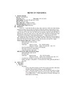 bệnh án nội khoa