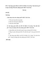 đề 6 vận dụng quan điểm của hồ chí minh về tư tưởng ấy dân làm gốc trong xây dựng nhà nước pháp quyền xhcn việt nam