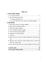 tiểu luận công tác hướng nghiệp tại việt nam hiện nay