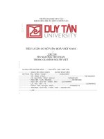 tiểu luận cơ sở văn hoá việt nam đề tài tín ngưỡng thờ thần trong gia đình người việt