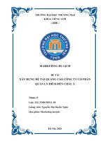 ĐỀ TÀI XÂY DỰNG ĐỀ TÀI QUẢNG CÁO CÔNG TY CỔ PHẦN QUẢN LÝ ĐIỂM ĐẾN CHÂU Á