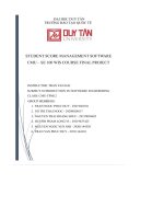 student score management software cmu se 100 wis course final project