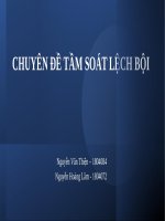 chuyên đề tầm soát lệch bội