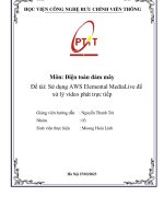 Đề tài Sử dụng AWS Elemental MediaLive để xử lý video phát trực tiếp