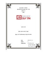 báo cáo hóa sinh y học bài 3 xác định hoạt độ enzyme