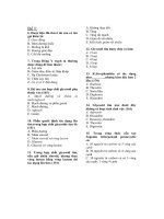 để cương trắc nghiệp dược liệu