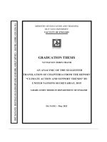 an analysic of the suggested translation of chapters 6 from the report climate action and support trends by united nations secretariat 2019
