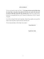 Luận văn thạc sĩ Kỹ thuật tài nguyên nước: Xây dựng mô hình chuyển đổi đất trồng lúa sang trồng cỏ ứng dụng công nghệ tưới tiết kiệm nước, phát triển chăn nuôi bò sữa tại xã Mộc Bắc - huyện Duy Tiên - tỉnh Hà Nam