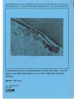 A preliminary study on hydrodynamics of the Tam Giang: Cau Hai lagoon and tidal inlet system in the Thua Thien-Hue province, Vietnam