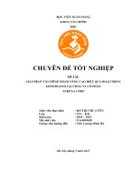 đề tài giải pháp tài chính nhằm nâng cao hiệu quả hoạt động kinh doanh tại công ty cổ phần athena corp