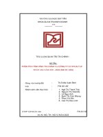 đề tài phân tích tình hình tài chính tại công ty cổ phần tập đoàn asg năm 2020 2022