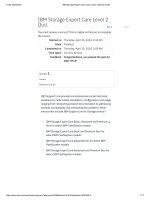 Ibm storage expert care level 2 quiz  attempt review