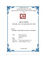 đồ án nhóm nền tảng hệ thống máy tính đề tài tìm hiểu về bộ nhớ ảo virtual memory