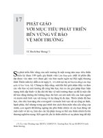 PHẬT GIÁO VỚI MỤC TIÊU PHÁT TRIỂN BỀN VỮNG VỀ BẢO VỆ MÔI TRƯỜNG ĐIỂM CAO