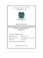 phân tích thực trạng và một số giải pháp nhằm hoàn thiện công tác tuyển dụng tại công ty cp du lịch cáp treo vũng tàu hồ mây park