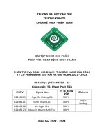 tiểu luận phân tích và đánh giá doanh thu bán hàng của công ty cổ phần bánh kẹo hải hà giai đoạn 2021 2023