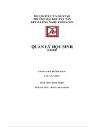 quản lý học sinh