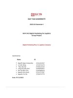 scm 341 digital marketing for logistics group project digital marketing plan cl logistics company