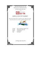 khóa luận tốt nghiệp một số giải pháp nâng cao hiệu quả quy trình giao nhận hàng hóa quốc tế tại công ty tnhh maxpeed đà nẵng