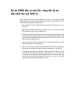 Dự Án Sản xuất kinh doanh  Đầu Tư Một Lần, Vòng Đời Dự Án Theo Tuổi Thọ Của Thiết Bị