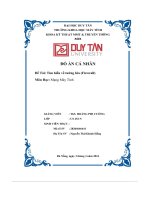 đồ án cá nhân đề tài tìm hiểu về tường lửa firewall