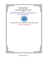 Bài Tiểu Luận tiêu chuẩn chức danh nghề nghiệp Ước tính dịch tễ bệnh lao tại huyện Thăng Bình và Phú Ninh thông qua một số can thiệp chủ động tại cộng đồng