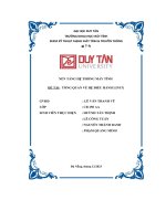 nền tảng hệ thống máy tính đề tài tổng quan về hệ điều hành linux