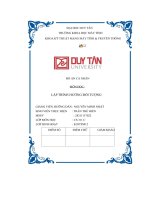 đồ án cá nhân lập trình hướng đối tượng