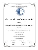 Môn Lý Luận Chung Về Nhà Nước Và Pháp Luật Đề Bài Phân Tích Ý Nghĩa Của Văn Bản Quy Phạm Pháp Luật Đối Với Việc.docx