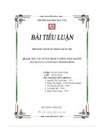 đề tài nhu cầu về sản phẩm và phân tích chi phí sản xuất của ctcp giầy thượng đình