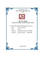 đồ án nhóm phân tích thiết kế hướng đối tượng phân tích thiết kế hệ thống quản lý nhà trọ vui vẻ