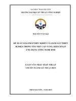 đề xuất giải pháp điều khiển và giám sát thiết bị điện trong tòa nhà cao tầng khách sạn ứng dụng công nghệ bms