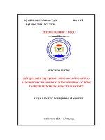 kết quả điều trị xẹp thân đốt sống do loãng xương bằng phương pháp bơm xi măng sinh học có bóng tại bệnh viện trung ương thái nguyên