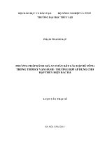 Luận văn thạc sĩ Chuyên ngành Kỹ thuật Xây dựng Công trình thủy: Phương pháp đánh giá an toàn kết cấu đập bê tông trong thời kỳ vận hành - Trường hợp áp dụng cho đập thủy điện Bắc Hà