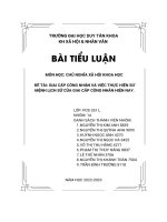 Bài Tiêu Luận Giai Cấp Công Nhân Và Việc Thực Hiện Sứ Mệnh Lịch Sử Của Giai Cấp Công Nhiên Hiện Nay.pdf