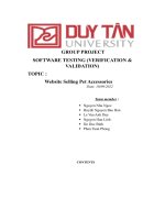 Software Testing (Verification & Validation) Topic Website Selling Pet Accessories.pdf
