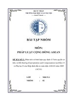 phân tích và bình luận quy định về tước quyền sở hữu và bồi thường expropriation and compensation tại điều 14 và phụ lục ii của hiệp định đầu tư toàn diện asean năm 2009 acia