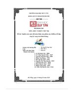 đề tài nghiên cứu mức độ hoàn thiện sản phẩm của jollibee để đáp ứng kỳ vọng của khách hàng