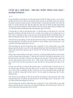 VƯỢT QUA GIỚI HẠN - TRUYỆN NGÔN TÌNH LÃNG MẠN / #LOIKETINHYEU