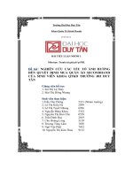 Nghiên Cứu Các Yếu Tố Ảnh Hưởng Đến Quyết Định Mua Quần Áo Secondhand Của Sinh Viên Khoa Qtkd Trường Đh Duy Tân.pdf