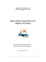 Phân Tích Về Quyền Lực Trong Tổ Chức.pdf