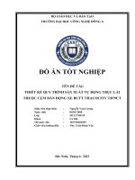 thiết kế quy trình sản xuất tự động trục lái thuộc cụm dẫn động xe buýt thacocity tb79ct